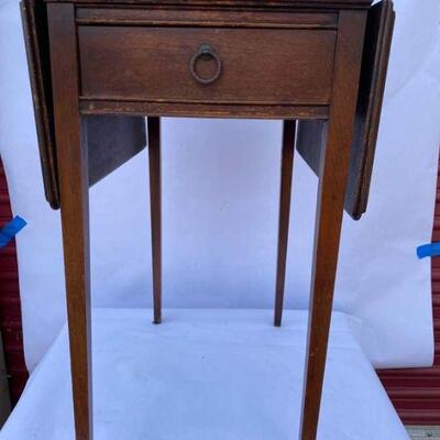 Vintage Mahogany Drop Leaf Side Table