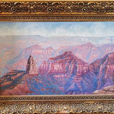 Utah Canyon Oil on Canvas Dude Larsen