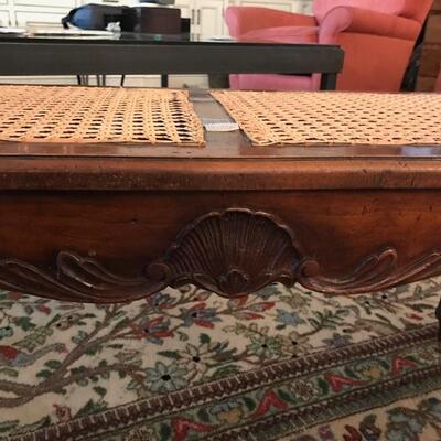 Antique French bench with caning $249
36 X 15 X 18