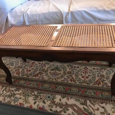 Antique French bench with caning $249
36 X 15 X 18