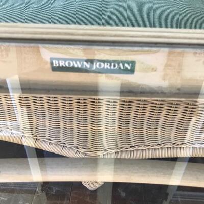 Brown Jordon weather resistant wicker coffee table 2373-1823 $145