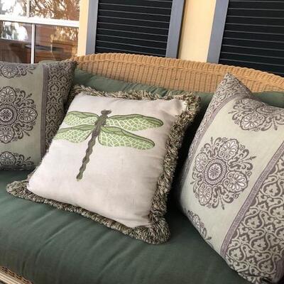 L & R are from Restoration Hardware.

Center Pillow from One Kings Lane.