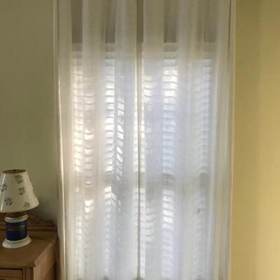White window treatments $85
3 pair available
110 X 48