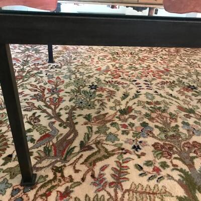 Antique wrought iron gate custom made into a coffee table $595
46 X 36 X 18