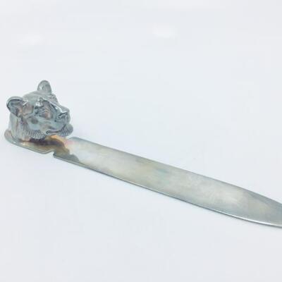 Lot 069-JT2: Reed and Barton Lion Head Letter Opener 

