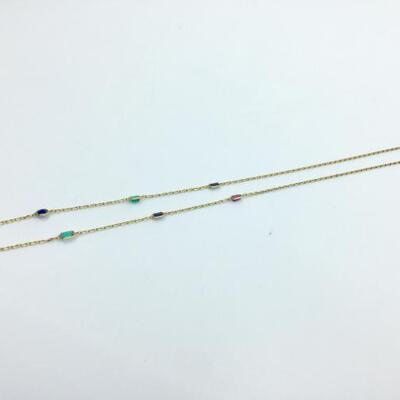 Lot 013-JT2: Ruby, Emerald and Sapphire Necklace 

