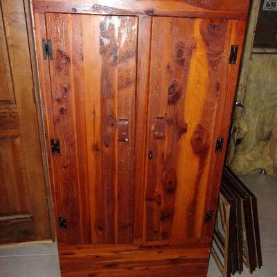 Rustic pine cabinet
