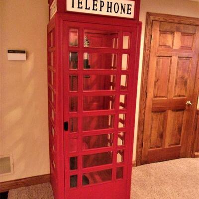 British telephone booth replica
