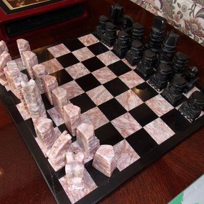 Marble & stone chess set