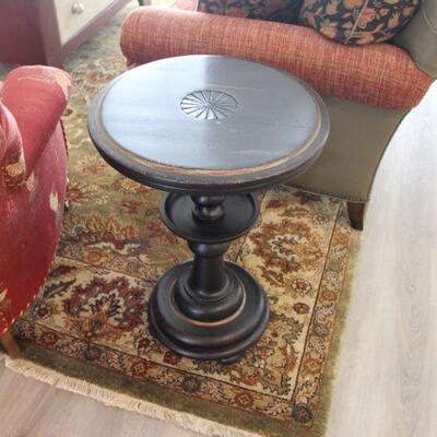 Round rustic table wood
