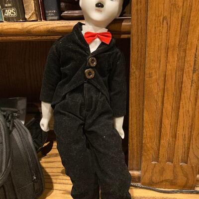 Charlie Chaplin porcelain doll