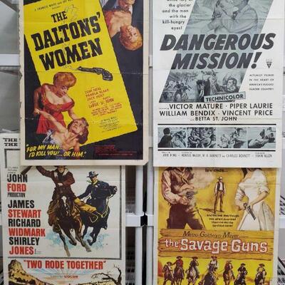 1178	

4 Vintage Movie Posters
Includes Outlaw Country, My Dog Shep, The Daltons' Women, And Good Day For A Hanging.