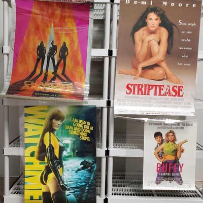 1104	

Charlie's Angels, Striptease, Watchmen, And Buffy The Vampire Slayer Movie Posters
Charlie's Angels Measures Approx 40