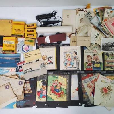 #1374 â€¢ Scotch Recording Tape, Kodak Film, Vintage and Antique Post Cards, Letters and More!