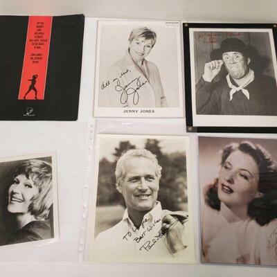 1324	

Signed Photographs of Paul Newman, Babara Stanwyck, Jenny Jones and More
All appear to be signed, not Authenticated Signed...