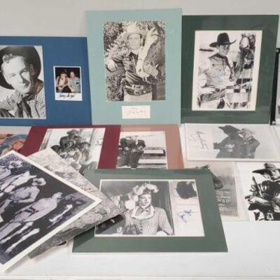 8354	

Autographed Prints
Autographs Include John Wayne, Jane Green, Bod Allen, Peggy Stewart, John Hart, and More!