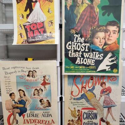 1180	

4 Vintage Movie Posters
Includes Cinderella Jones, The Ghost That Walks Alone, Top Hat, And April Showers