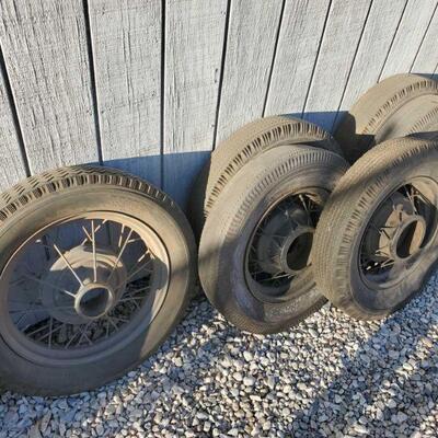 30002	

5 Model A Wheels With Tires And 1 Model T Wheel And Tire
5 Model A Wheels With Tires And 1 Model T Wheel And Tire 6.00 - 16