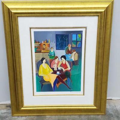 406	
Friends To Confide In by Itzchak Tarkay Signed and Numbered 144/450
Serigraph
The frame measures 24.25
