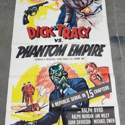 1340	

Dick Tracy VS. Phantom Empire Three Sheet Movie Poster
Measurements Approx 78