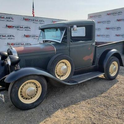35	

1931 Ford Model A Pickup, See Video!!
VIN: DMV273570A
Odometer Reads 00763
