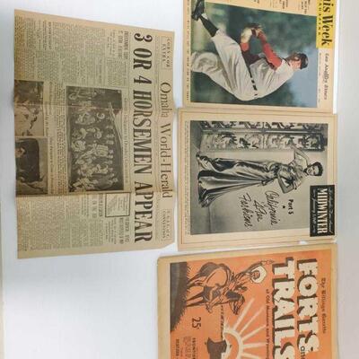 1132	

3 Vintage Magazines And Vintage Newspaper
3 Vintage Magazines and Newspaper with dates Including 1927, 1949, 1955 and 1963....