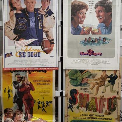 1186	

4 Vintage Movie Posters
Includes Snafu, The Four Seasons, Johnny Be Good, And International Counterfeit.