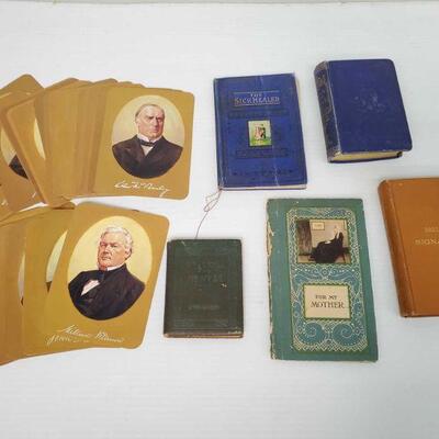 1068	

6 Antique Books and CSpan Presidential Cards
Books include 