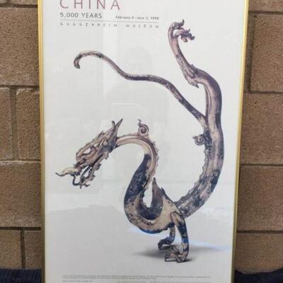 CHINA 5000 Years Guggenheim Museum Poster
