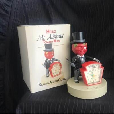 Heinz Mr Aristocrat Tomato Man Talking Alarm Clock