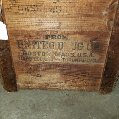 Two wooden storage boxes available.