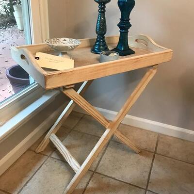 Painted tray table $65
28 X 17 X 29