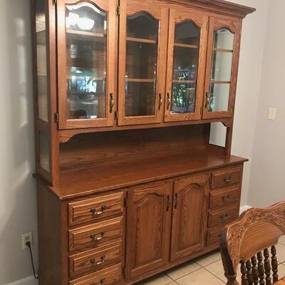 Amish made in Middlefield, Ohio china cabinet $795
86 X 19 X 83