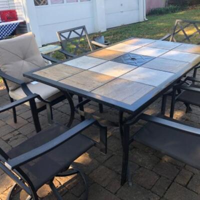 Table and 6 chairs 85.00