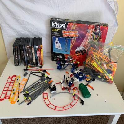 K'Nex building set and movies to include Gladiator, Pirates of the Carribean, Transformers and more. 