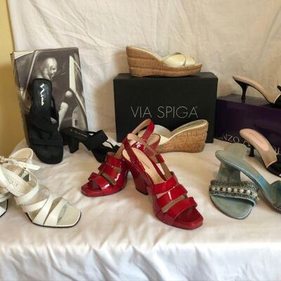 Dressy Sandals by Via Spiga, Gucci, Nina and more.  Size 6 1/2.