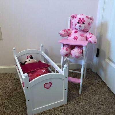 Baby Doll Crib and Highchair.