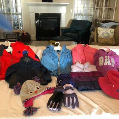 Boys and Girls jackets size 2 -4.  These are in separate lots in the auction.