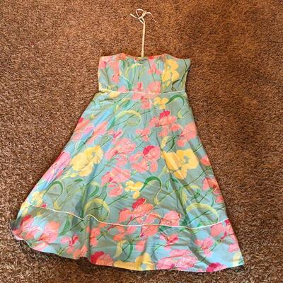 Lilly Pulitzer size 10 sundress with halter strap. 