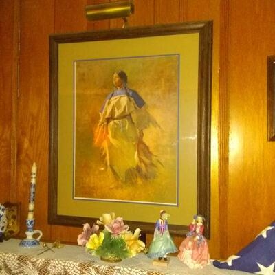 Howard Terpning signed print-Shield of her husband-Limited Edition. 