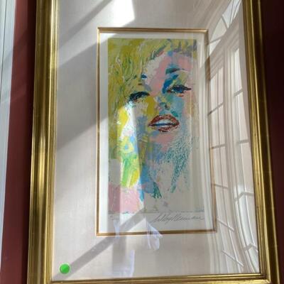 Serigraph of Marilyn Monroe signed by Leroy Neiman