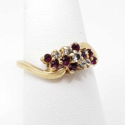 1012	

14k Gold Ring With Rubies And Diamond, 3.7g
Weighs Approx 3.7g
OC17-03225BB.2 2/2