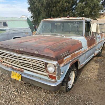 353	

1969 Ford F100
Fors F100,
VIN: F10YRE72113,
Mileage: 62,490 TMU
Doc Fee:  $70
Non Op:  $59

Note:
sold on application for duplicate...