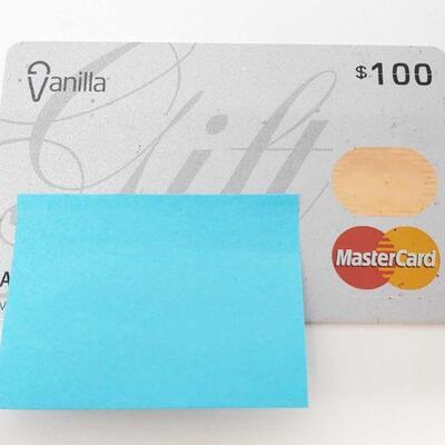 1658	

Vanilla Visa Card
$100
