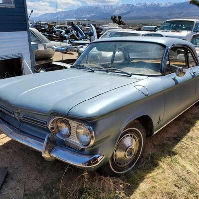 370	

1962 Chevy Corvair Monza Coupe
VIN: 209270107853
Vehicle being sold on application for duplicate title.
Can’t open hood, keys in...