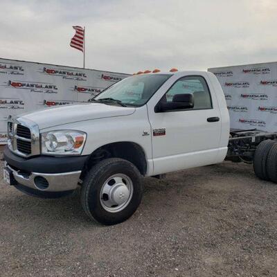 345	

Low Milage 14077!!!! 2007 Dodge Ram 3500 Cab And Chassie
Year: 2007
Make: Dodge
Model: Ram Pickup
Vehicle Type: Pickup Truck...