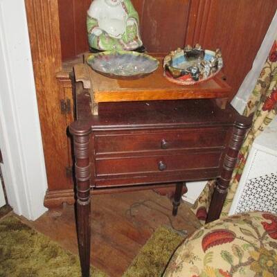 Mid-Century Peter Engel Mahogany Accent Table  