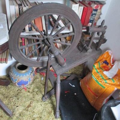 Vintage Spinning Wheel  