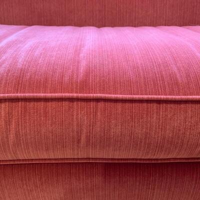 #18--Ethan Allen Audrey sofa with velvet upholstery, 97