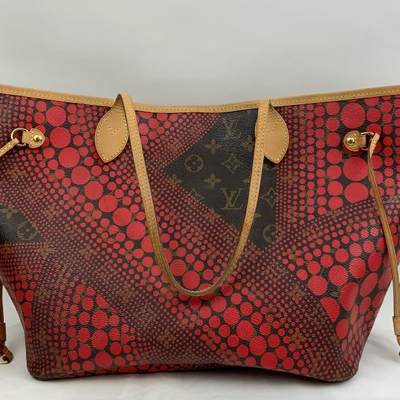 This Louis Vuitton & Yayoi Kusama bag  is available for purchase at https://scavengersparadiseestatesales.com    